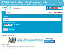 Tablet Screenshot of ezyzip.com